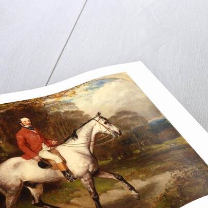 Portrait of Thomas Conolly, seated on a dappled grey hunter by William Osborne