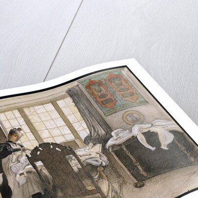 Karin by the Linen Cupboard, 1906 by Carl Larsson