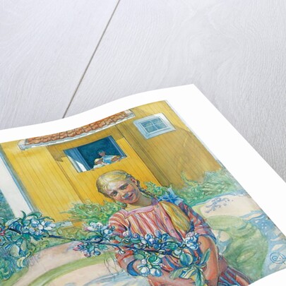 Girl with Apple Blossom, 1914 by Carl Larsson