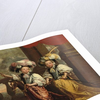 A double portrait of two boys by Jeanne Vergouwen