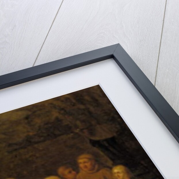 Giotto demonstrating the art of drawing in his studio by Italian School