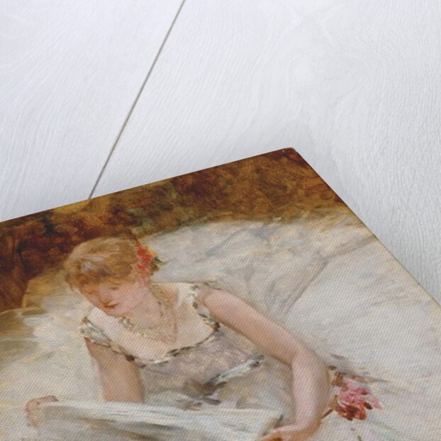 Ballerina Reading Le Figaro, c.1885 by Henri Gervex