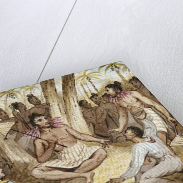 Illustration from 'The Voyages of Captain Cook' by Isaac Robert Cruikshank