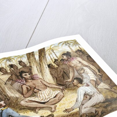 Illustration from 'The Voyages of Captain Cook' by Isaac Robert Cruikshank