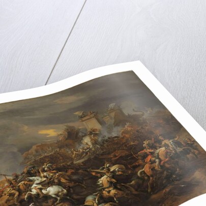 The Battle between Alexander and Porus by Nicolaes Pietersz. Berchem