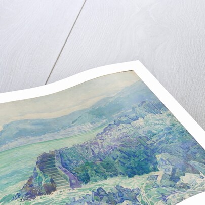 Rocks on a beach on the Cote d'Azur, 1912 by Gunnar Widforss