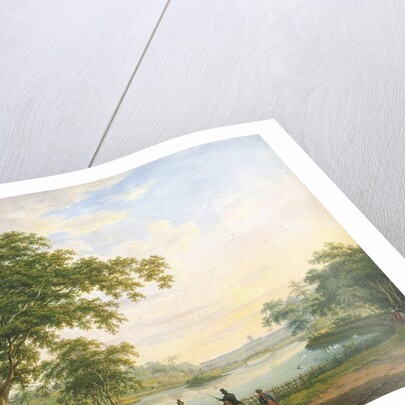 The garden facade of the old palace of the Governor-General at Buitenzorg before the earthquake of 1834 by Willem Troost