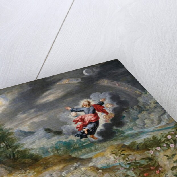 God creating the sun, the moon and the stars in the Firmament, c.1650 by Jan the Younger Brueghel