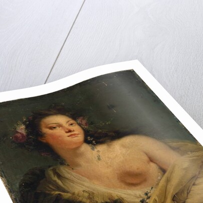 Portrait of a lady as Flora by Giovanni Battista (1696-1770) Tiepolo