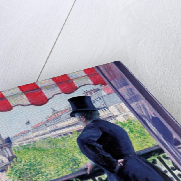 Man on a balcony, Boulevard Haussmann, 1880 by Gustave Caillebotte