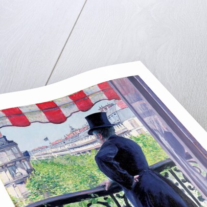 Man on a balcony, Boulevard Haussmann, 1880 by Gustave Caillebotte