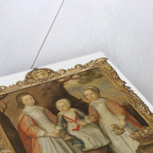 Portrait of the three children of George Preston of Holker, 1650 by Gerrit van Honthorst