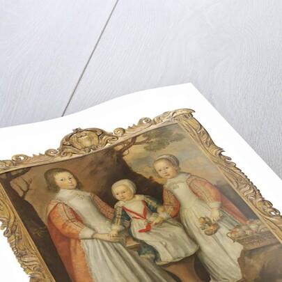 Portrait of the three children of George Preston of Holker, 1650 by Gerrit van Honthorst