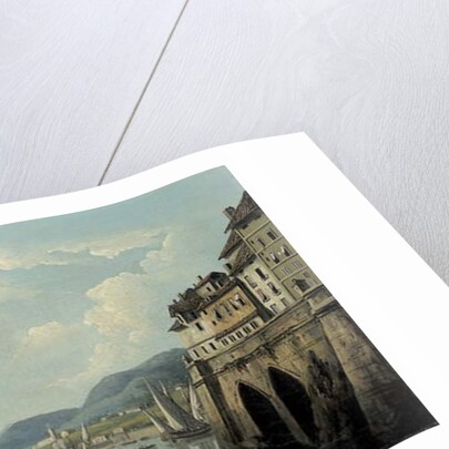 The Coast of Genoa, with the Lighthouse by John Thomas Serres