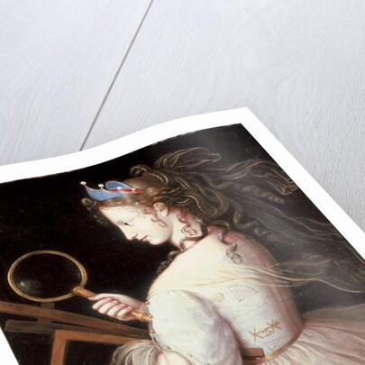 Portrait of Marie-Charlotte de la Tremouille, Duchess of Saxe-Iena, dressed as an allegory of Geomtery by Henri Beaubrun