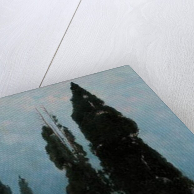 A statue in a lake landscape, 1911 by Paul von Spaun