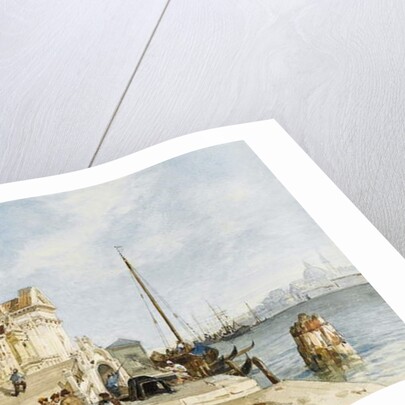 View of the Zattere dock, Venice by Jacques Guiaud