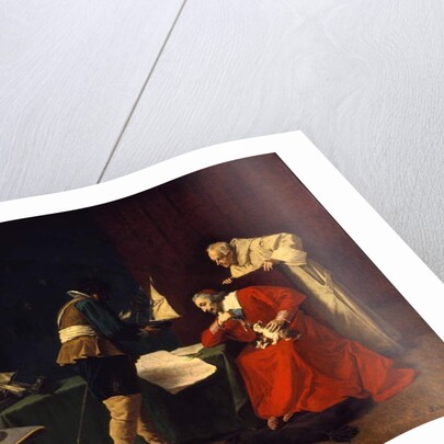 Richelieu Studies the Plans of Attack for the Siege of La Rochelle by Louis Debras