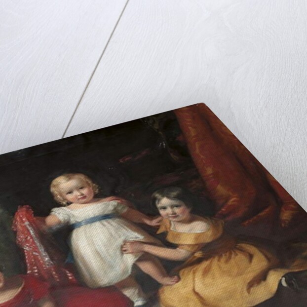 Group portrait of John Scott, later 3rd Earl of Eldon, and his sisters Lady Selina Scott and Lady Gertrude Scott by Eden Upton Eddis