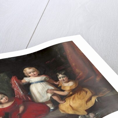 Group portrait of John Scott, later 3rd Earl of Eldon, and his sisters Lady Selina Scott and Lady Gertrude Scott by Eden Upton Eddis