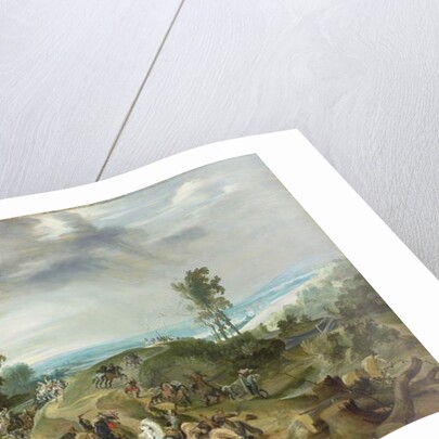 A cavalry battle by Peeter Snayers