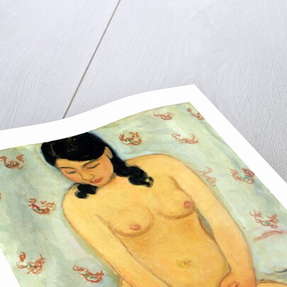 Seated nude by Mitsutani Kunishiro