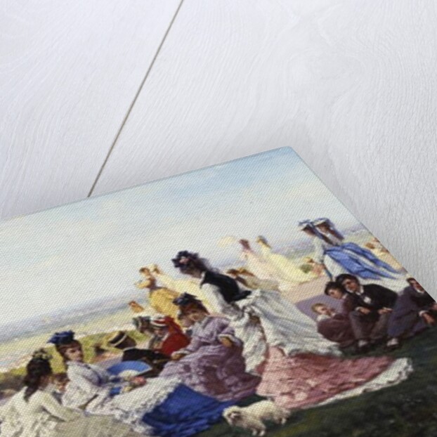 Sunday in Bellevue, 1874 by Gabriel-Amable de Lafoulhouze