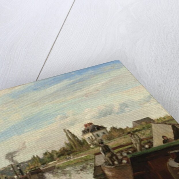 Barge on the Seine at Bougival, 1871 by Camille Pissarro