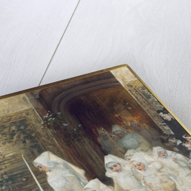 Procession of Young Girls on Confirmation Day, L'hopital de Beaune, 1906 by Henri Jules Jean Geoffroy