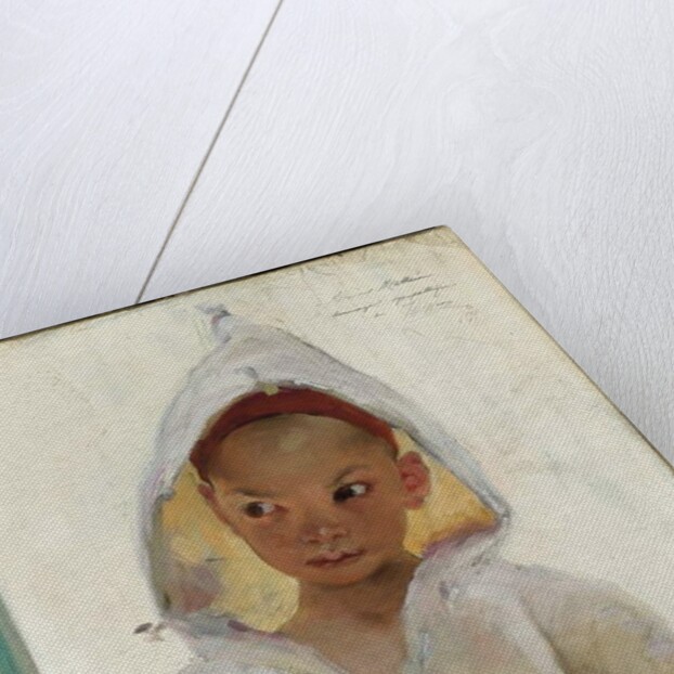 Portrait of a Young Boy wearing a Burnous by Henri Jules Jean Geoffroy