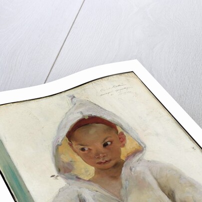 Portrait of a Young Boy wearing a Burnous by Henri Jules Jean Geoffroy
