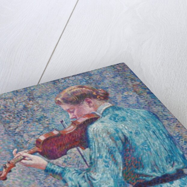 Marie-Anne Weber playing the violin, 1903 by Theo van Rysselberghe