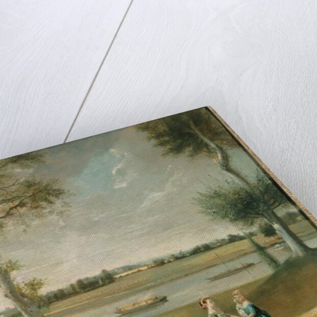 The Misses Garrick by the Thames at Hampton, 1762 by Johann Zoffany