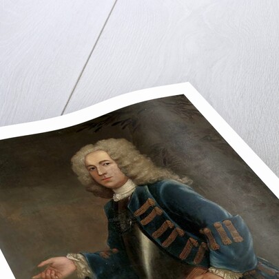 Portrait of Henry Boyle, Captain of Horses, in a landscape, with a battle beyond, 1730 by Anthony Lee