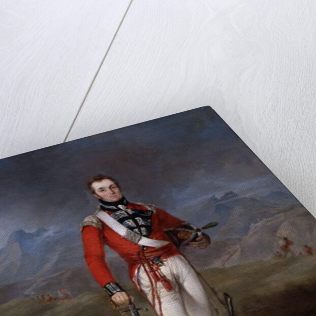 Portrait of Major Lambert Brabazon Urmston, wearing the uniform of the 45th Regiment by Robert Lucas West