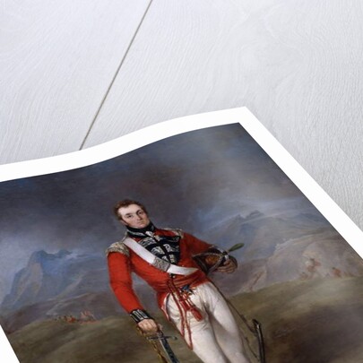 Portrait of Major Lambert Brabazon Urmston, wearing the uniform of the 45th Regiment by Robert Lucas West