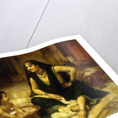 Fellahin and Child by Frederick Arthur Bridgman