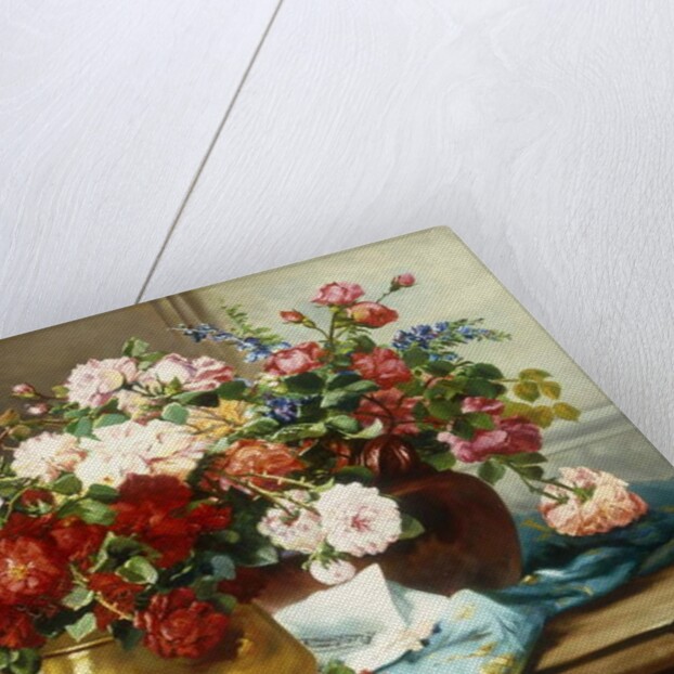 Still Life with Flowers and Sheet Music, c.1877 by Jules Etienne Carot