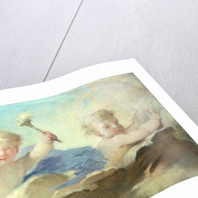 Putti frolicking in the Clouds by Charles Joshua Chaplin