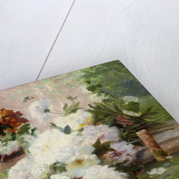 A Still Life with Autumn Flowers by Eugene Henri Cauchois