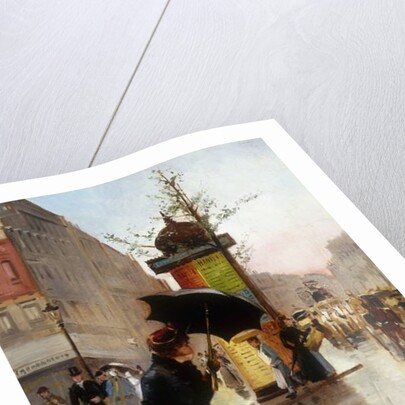 Paris Street Scene, 1890 by Francis Garat