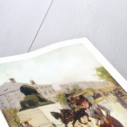 Paris Street Scene, 1890 by Francis Garat