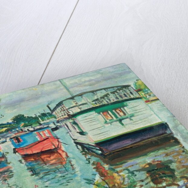 House Boats, Loch Lomond by George Leslie Hunter