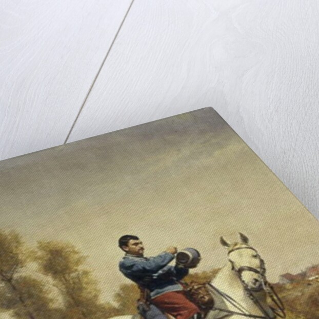 Cavalryman on a White Charger, 1907 by Etienne Prosper Berne-Bellecour