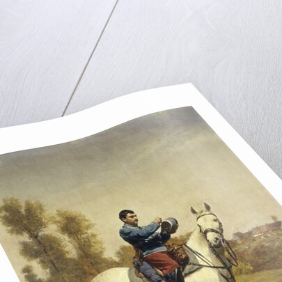 Cavalryman on a White Charger, 1907 by Etienne Prosper Berne-Bellecour