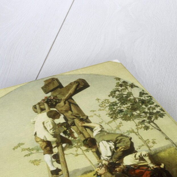 Decorating the Shrine, 1854 by Gustave Brion