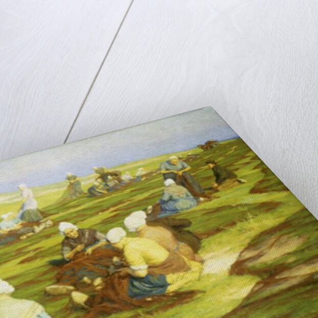 Mending the nets by Edgard Farasyn