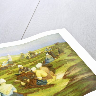 Mending the nets by Edgard Farasyn