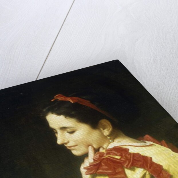 Lady Looking in Hand Mirror, 1868 by Leon Bazile Perrault