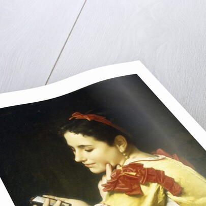 Lady Looking in Hand Mirror, 1868 by Leon Bazile Perrault